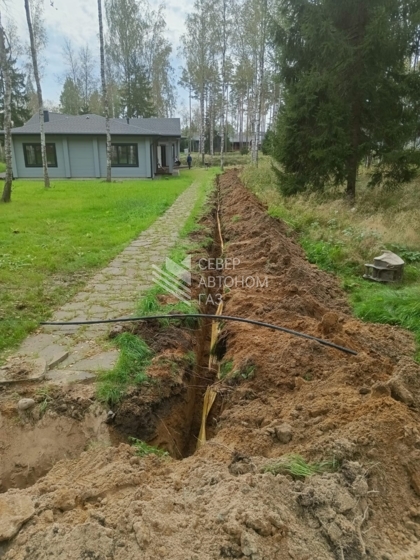 Установка газгольдера 5000 л в Ольшаниках, Выборгский район  4