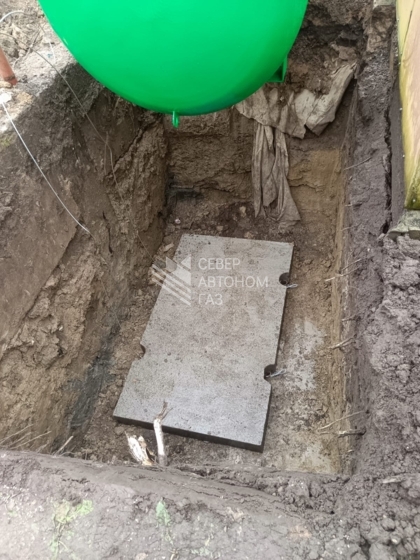 Монтаж газгольдера  3200 л  в Гатчинском районе Ленинградской области 1