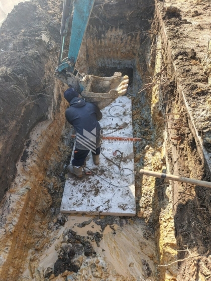 Установка газгольдера 6200 литров в Копорском районе Ленинградской области 2