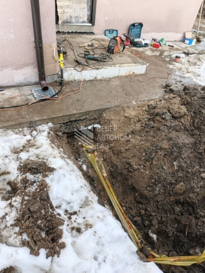 Монтаж газгольдера 6600 л в городе Колтуши Всеволожского района  7