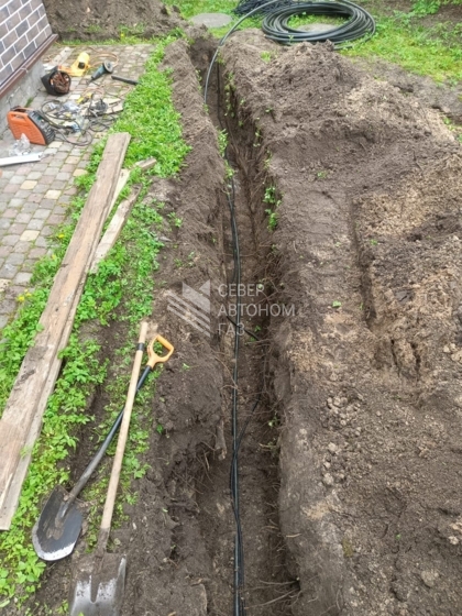 Монтаж газгольдера 3200 л в селе Никольское, Тосно 5