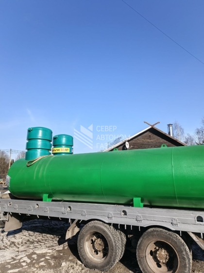Установка двух газгольдеров 10000 литров во Всеволожском районе Ленинградской области 0