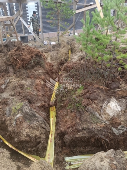 Установка газгольдера  7300 л в  СНТ 