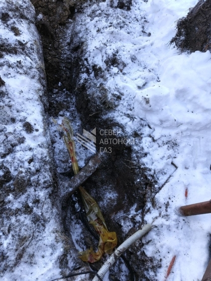 Установка газгольдера 2700 литров в Новой Ропше (Ломоносовский район)  4