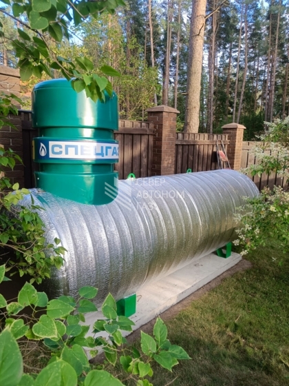 Монтаж газгольдера 10000 литров в поселке Громово Всеволожский район 4