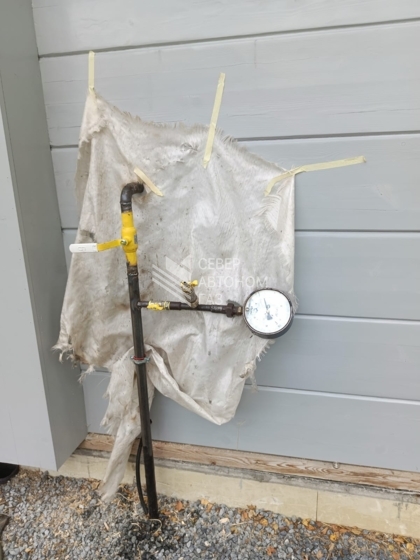 Установка газгольдера 5000 л в Ольшаниках, Выборгский район  5