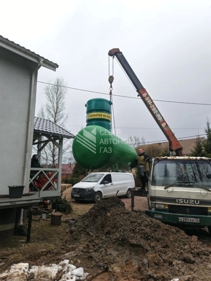 Монтаж емкости 5000 литров в Агалатово, Всеволожский район 0