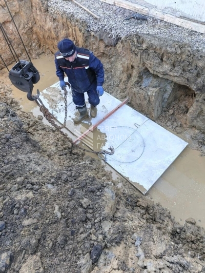 Монтаж газгольдера 10 000 литров Разметелево Ленинградская область  1