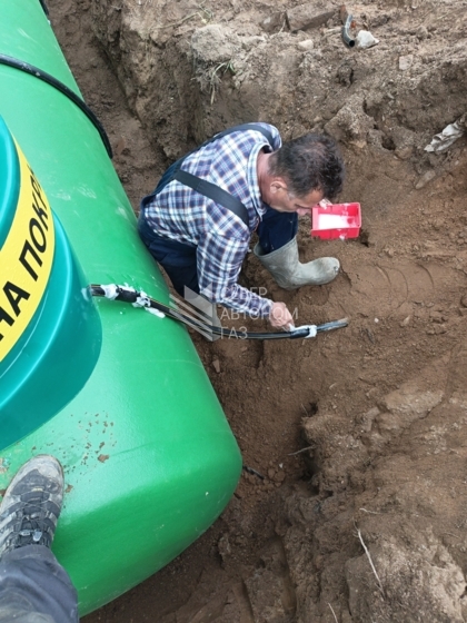 Замена газгольдера  5000 литров на 10000 литров в Пушкинских горах.  5