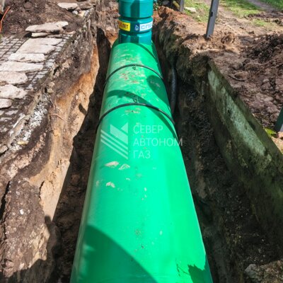 Установка подземного газгольдера 8100 литров в Сертолово, Всеволожский район 1