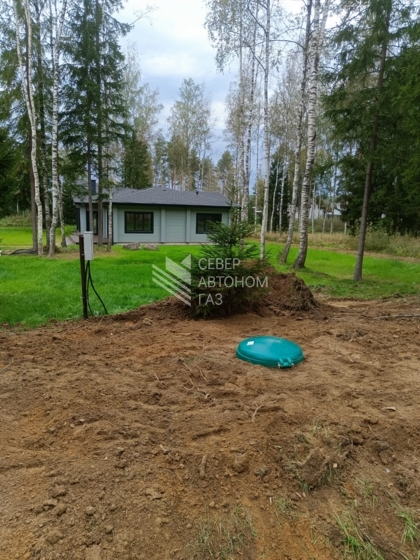 Установка газгольдера 5000 л в Ольшаниках, Выборгский район  10