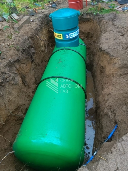 Установка газгольдера 5000 литров в поселке Приветнинское, Выборгский район  2