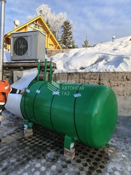 Монтаж газгольдера 2200 литров в Анненском городском поселении (Ломоносовский район) 1