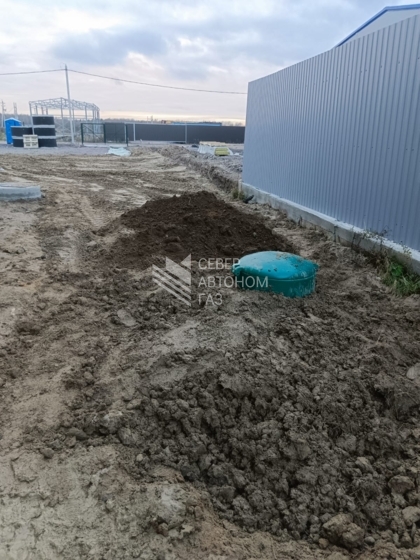 Монтаж газгольдера 10 000 л в деревне Разметелево, Всеволожский район Ленинградской области 8