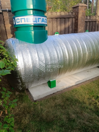 Монтаж газгольдера 10000 литров в поселке Громово Всеволожский район 3