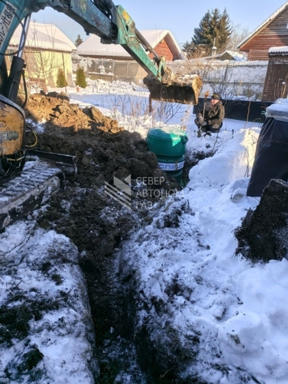 Установка газгольдера 2700 литров в Новой Ропше (Ломоносовский район)  3