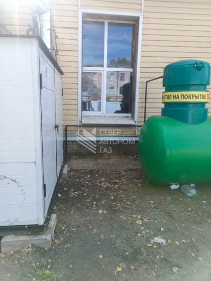 Установка наземного газгольдера 10000 л в Ломоносове 1