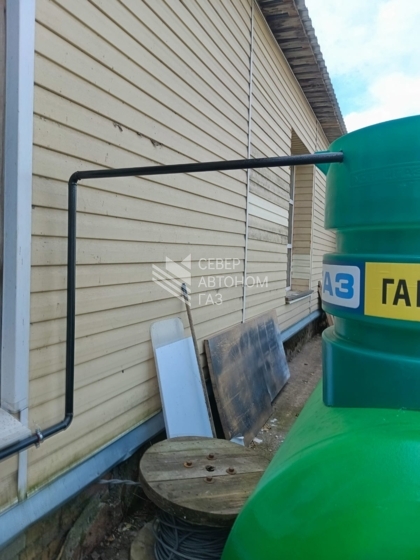 Установка наземного газгольдера 10000 л в Ломоносове 0