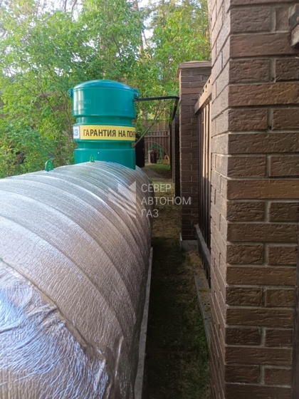 Монтаж газгольдера 10000 литров в поселке Громово Всеволожский район 5