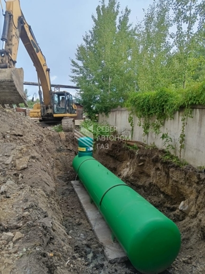 Монтаж газгольдера 10000 литров в Красном Селе (Ленинградская область)  9