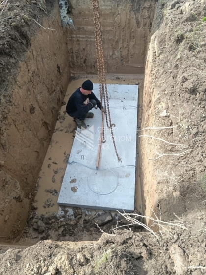 Установка газгольдера 5000л для частного дома, дер. Гришкино 1