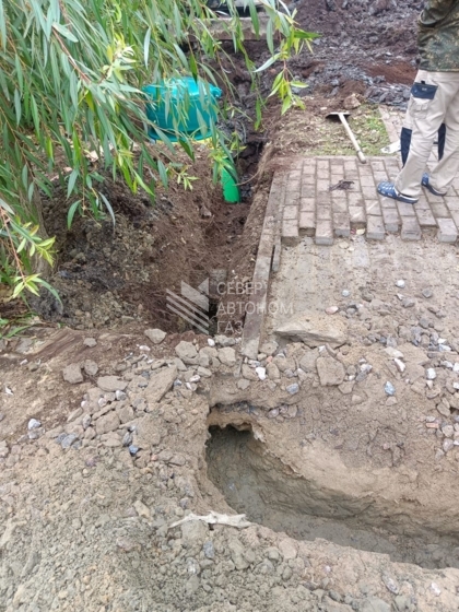 Монтаж газгольдера 3200 л в СНТ 