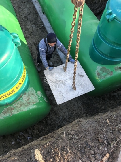 Установка двух газгольдеров 10000 литров во Всеволожском районе Ленинградской области 7