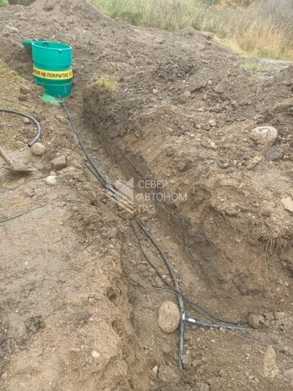 Монтаж газгольдера 5000 л в селе Опочка, Псковская область 3