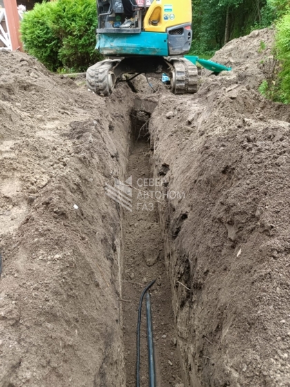 Монтаж Газгольдера 4300 л в поселке Ландышевка, Выборгский район 4