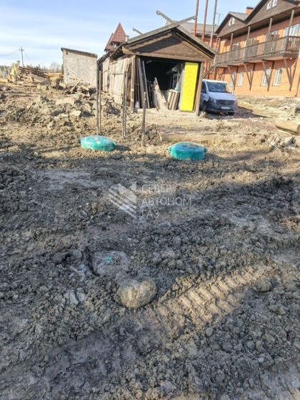Установка двух газгольдеров 10000 литров во Всеволожском районе Ленинградской области 20