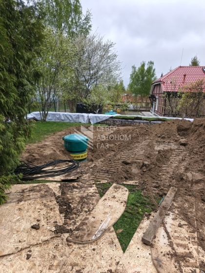 Монтаж газгольдера 5000 литров в Выборгском районе, д. Семашко 7