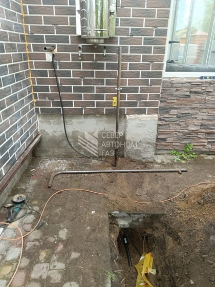 Монтаж газгольдера 3200 л в селе Никольское, Тосно 10