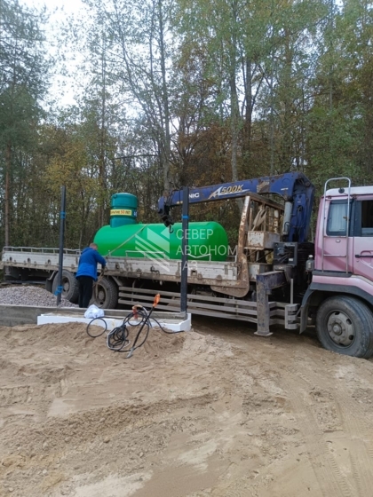Монтаж газгольдера  5000  л в поселке Торфяное, Приозерский район  0