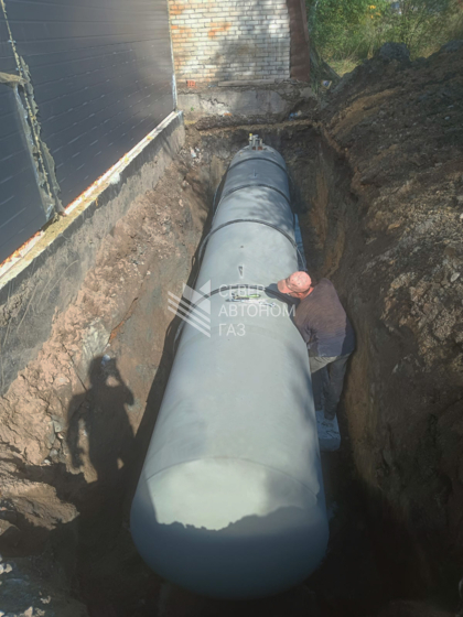 Монтаж газгольдера 9100 л на промышленном объекте в Санкт-Петербурге 4