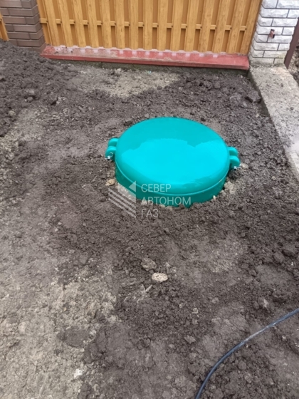 Монтаж газгольдера  3200 л  в Гатчинском районе Ленинградской области 7