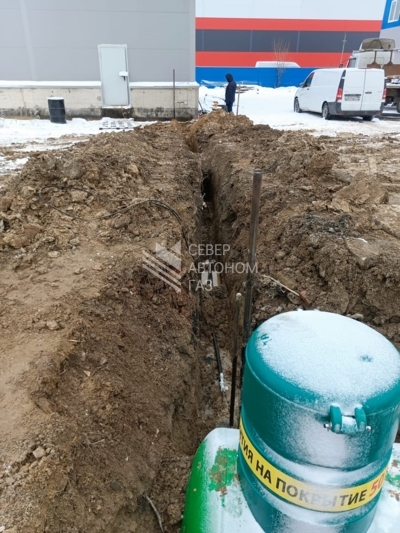 Установка газгольдера 10000л для промышленного объекта в Уткиной заводи, СПб 4