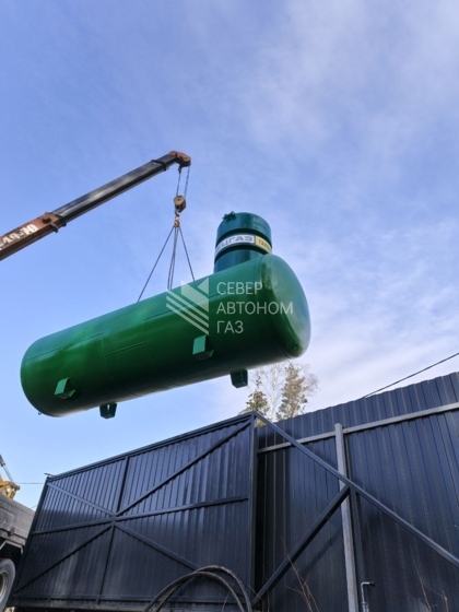 Установка газгольдера 5000 литров во Всеволожске 0
