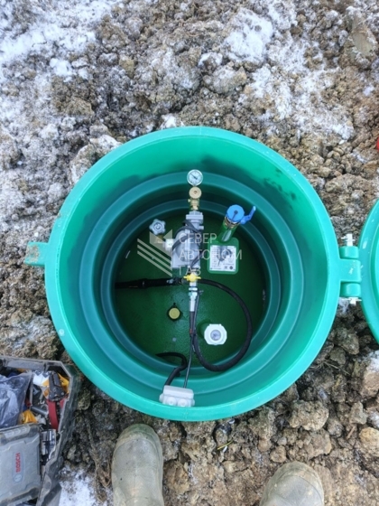 Установка газгольдера 2700 литров в Новой Ропше (Ломоносовский район)  2