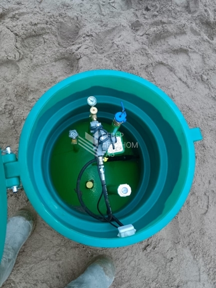 Установка газгольдера  7300 л в  СНТ 