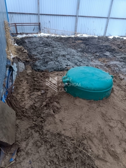 Установка газгольдера 5000 л в поселке Свердлова Всеволожского района на промышленном объекте 6