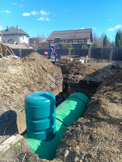Установка газгольдера 5000л для частного дома в Пушкине 6