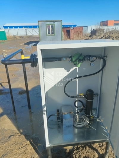 Установка газгольдера 10000л для промышленного объекта в Уткиной заводи, СПб 8