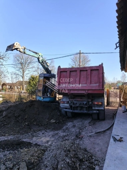 Монтаж газгольдера 10 000 л в селе Ратчино, Кингисепп 6
