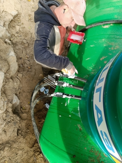 Монтаж газгольдера 10 000 л в пос.Тиурула, Карелия 1