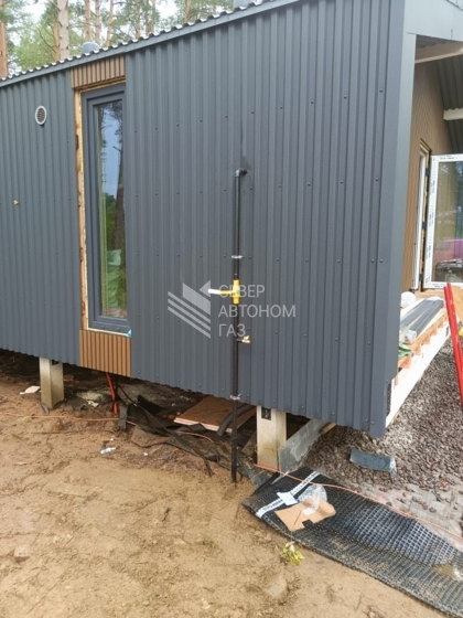 Установка газгольдера 5000 литров в поселке Приветнинское, Выборгский район  6