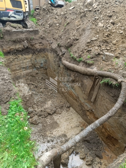 Монтаж газгольдера 5000 л в городе Ломоносове, Ленинградская область 1