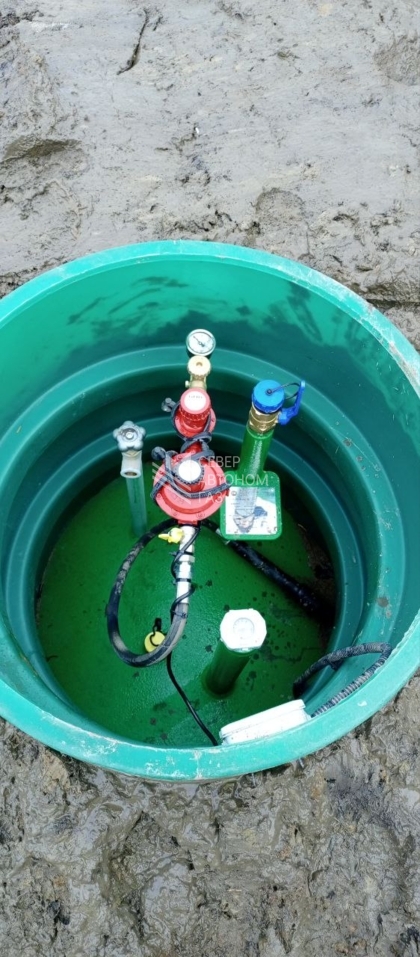 Монтаж газгольдера 6600 л в городе Колтуши Всеволожского района  6