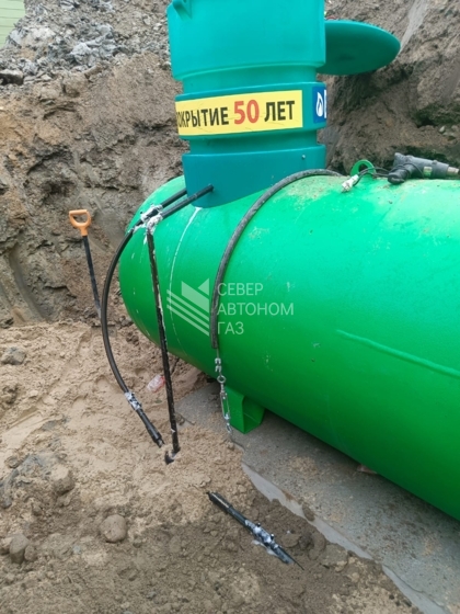 Монтаж газгольдера 5000 в поселке Плодовое Приозерского района 4