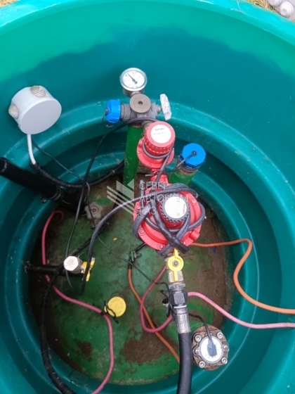 Монтаж  двух газгольдеров  10000 л  в Приозерском районе, КП Сосны 9