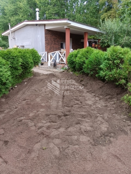 Монтаж Газгольдера 4300 л в поселке Ландышевка, Выборгский район 10